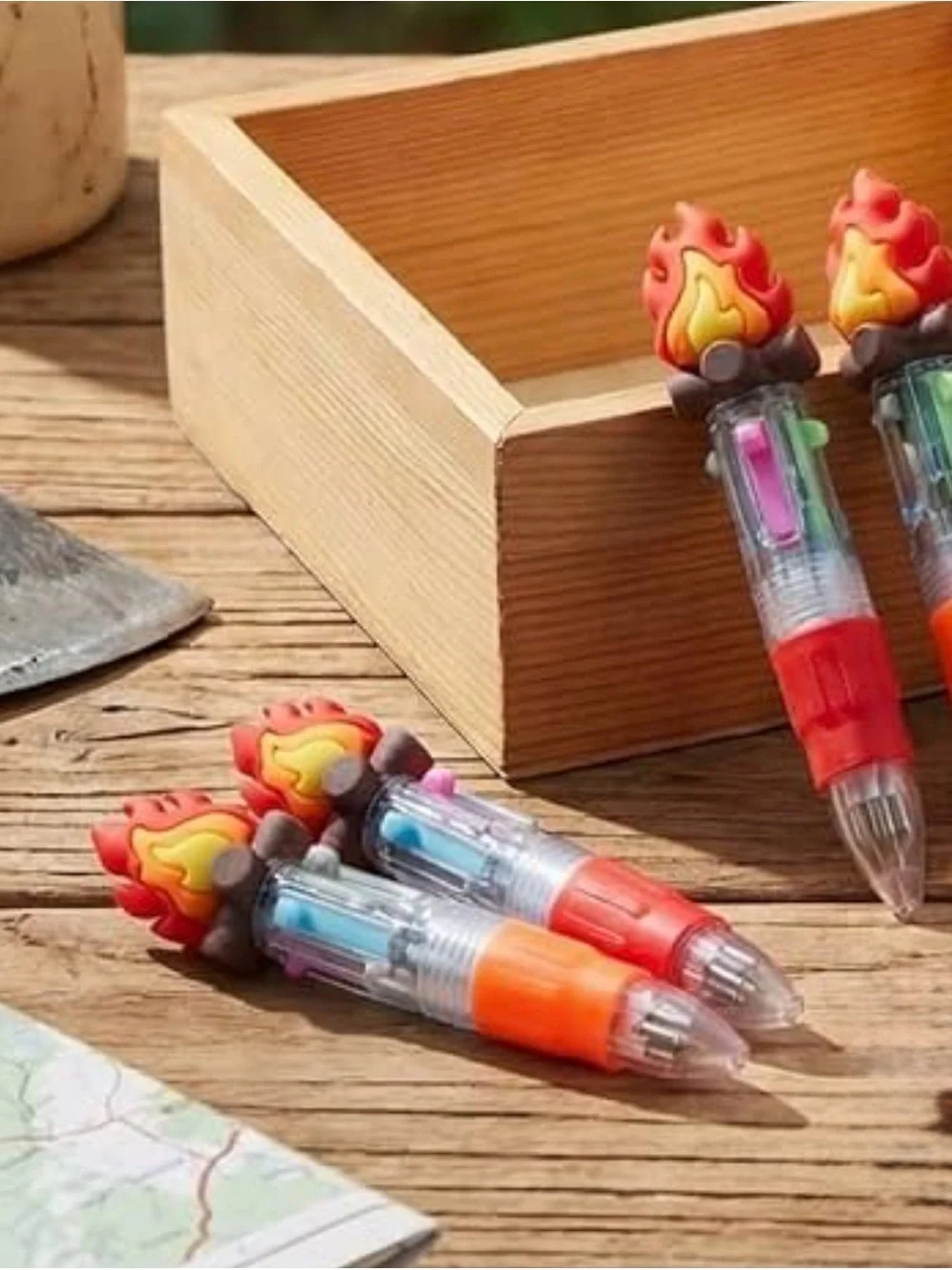 Multi-Color Flame Multi-Ink Ballpoint Pen for Kids